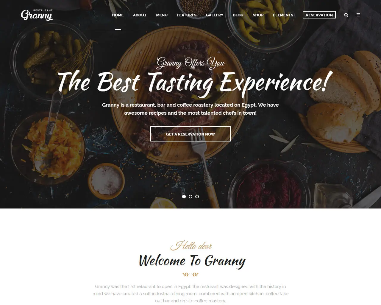 Restaurant website