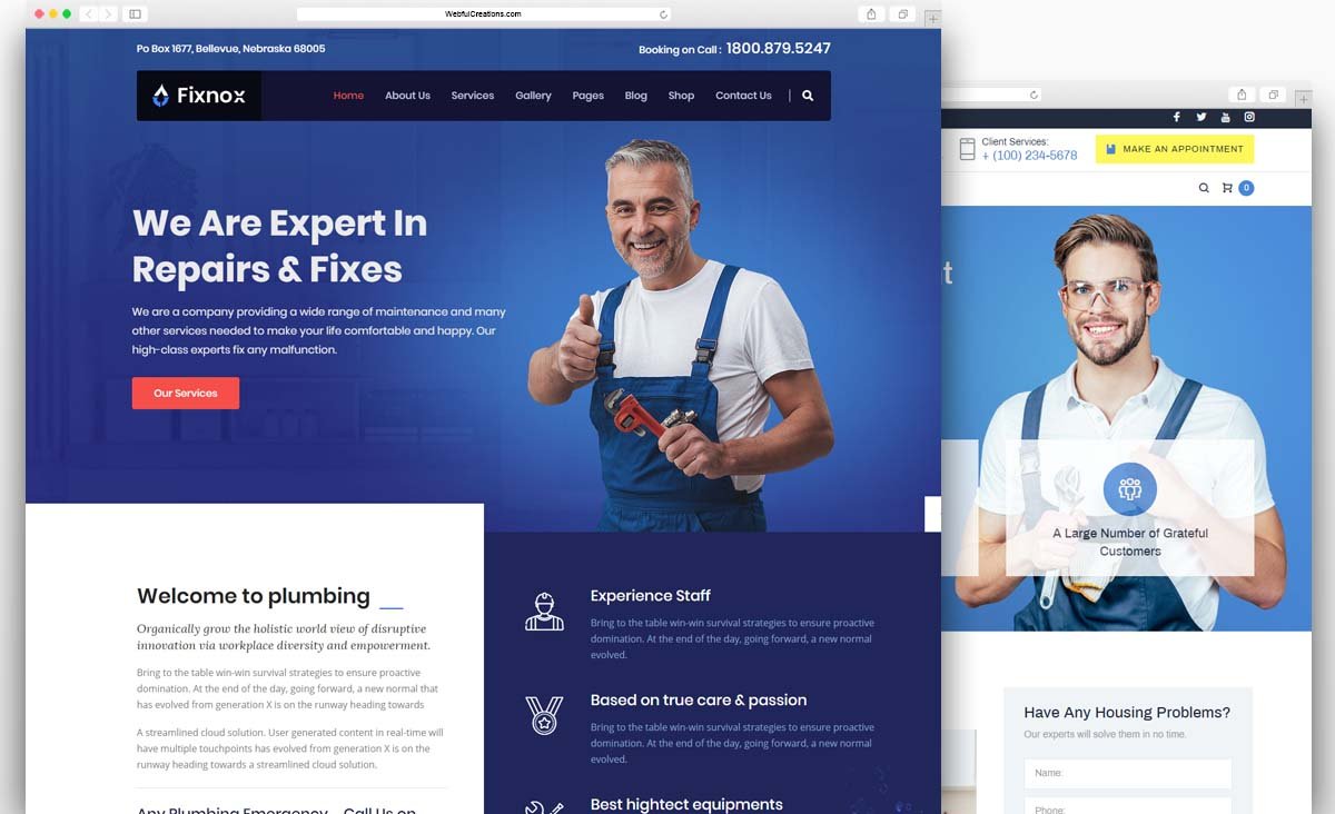 Plumbing website
