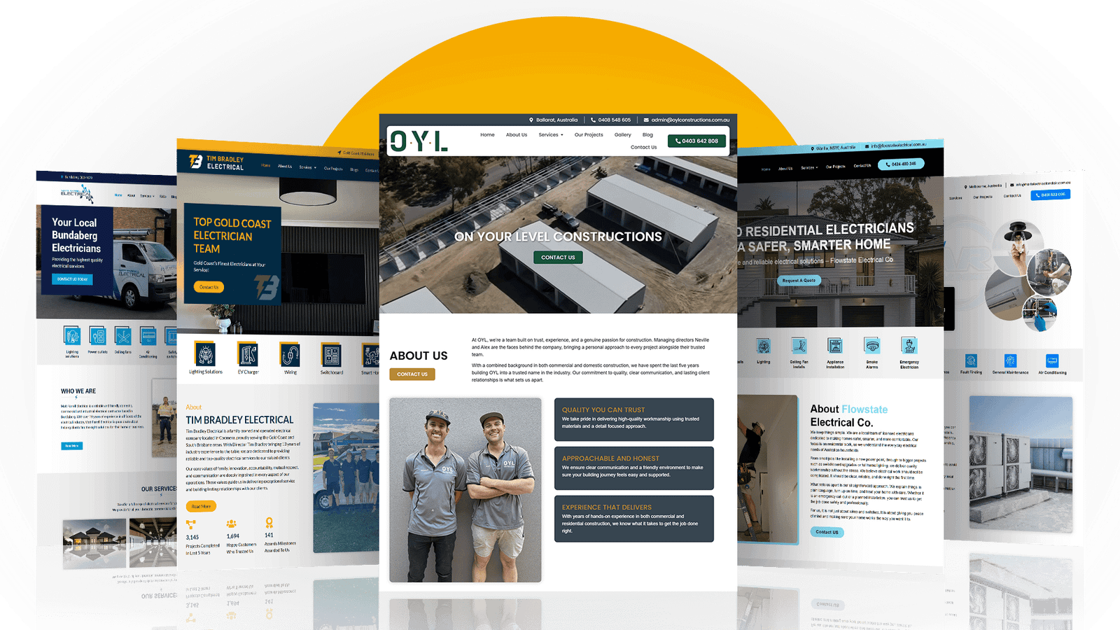 Example of a professional business website built by NC Web